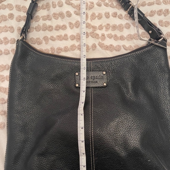 Kate Spade Black Pebbled Leather Shoulder Bag Purse Single Strap - Picture 2 of 8